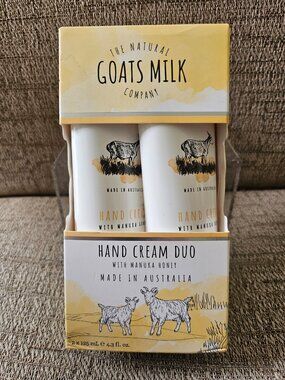 The Natural Goats Milk Company Hand Cream Duo Manuka Honey 2x125mL NIB